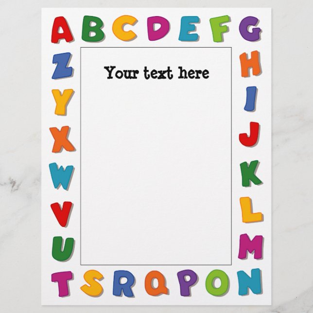 Quadros de Letras Folhas Planas (Frente)