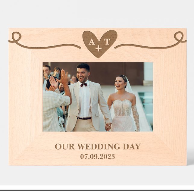 Quadros de Madeira Personalizada do Monograma de C (Criador carregado)