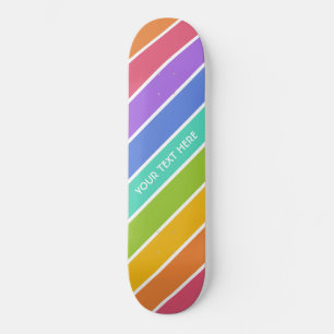 Quadros de skate personalizados das cores do Rainb