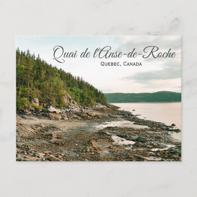 Quai de l'Anse-de-Roche, Cartão postal do Quebec (Frente)