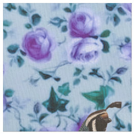 Quail on Chintz Tecido