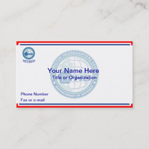 QUAL Cartões de visitas Aposentados