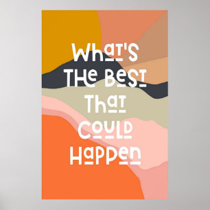 Qual é o melhor que poderia acontecer na Poster de