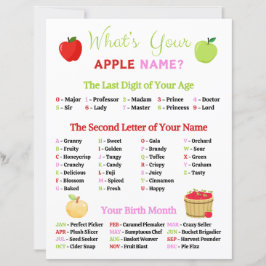 Qual é o seu jogo de nomes da Apple?