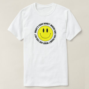 Qual é o seu nome? Smilie T-Shirt SUBTLE EDITION