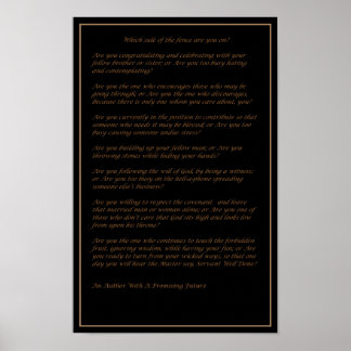 Qual Lado do Muro - Poster