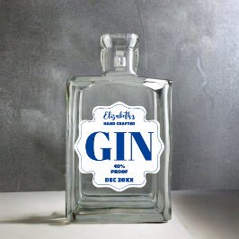 Qualquer adesivo de gin personalizado a cores