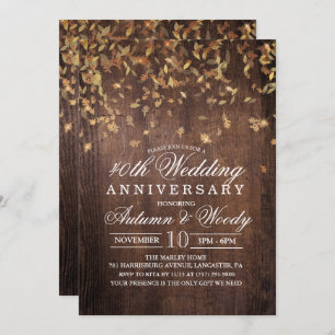 QUALQUER ANO - Convite de Casamento outono