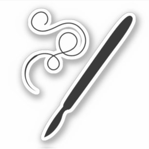 Qualquer bisturi de cor e etiqueta de agulha