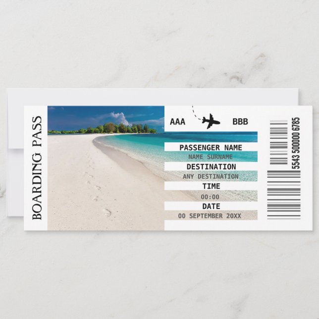 QUALQUER cartão de embarque de destino gogaway Fot (Frente)