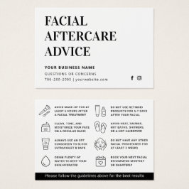 Qualquer Cartão de Instrução De Pós-Cuidados Facia