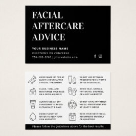 Qualquer Cartão de Instrução De Pós-Cuidados Facia