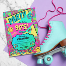 QUALQUER convite de aniversário de 90 anos de idad