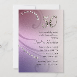 Qualquer Convite de Aniversário Número