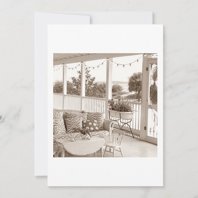 QUALQUER CONVITE DE FESTA EM CASA DE PRAIA (Frente)