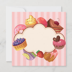 Qualquer Convite Do Event Sweets