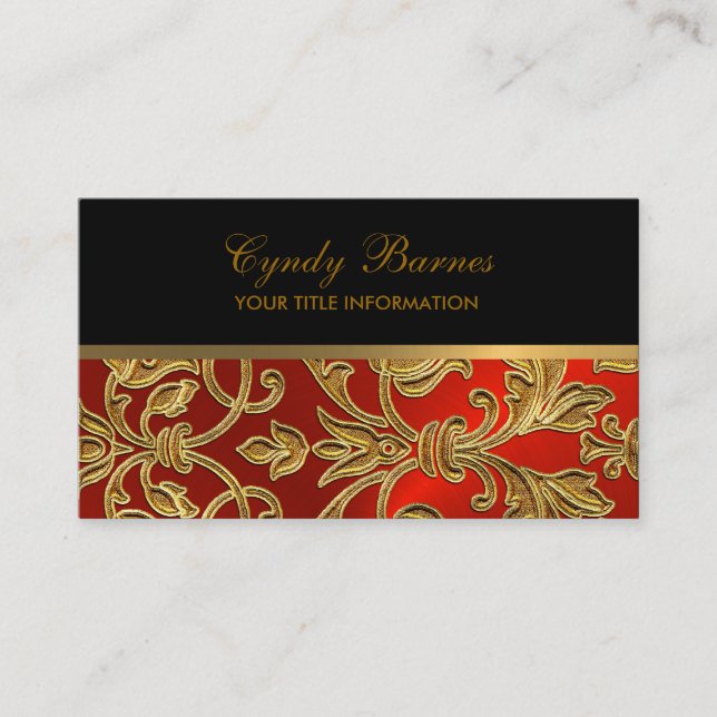 Qualquer cor com o Cartão de visita Dourado do Dam (Frente)