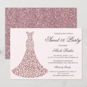 QUALQUER COR - Convite de Diamante para Festa Swee