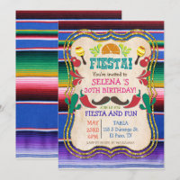 QUALQUER EVENTO - Convite de Festa Mexicana