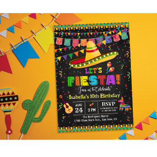 QUALQUER EVENTO - Convite de Fiesta Mexicana