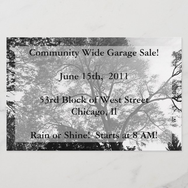 Qualquer Folheto Cênico de Evento (Frente)