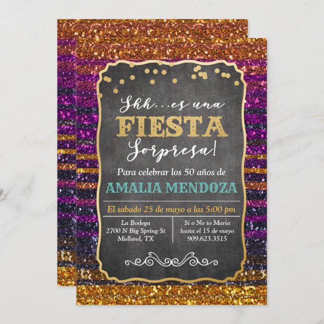 QUALQUER IDADE - Convite à Aniversário da Fiesta S (Frente/Verso)