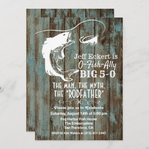 QUALQUER IDADE - Convite à Aniversário de Pesca