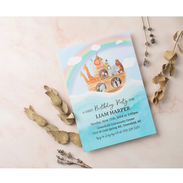 QUALQUER IDADE - Convite de Aniversário à Arca de  (Criador carregado)