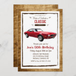 QUALQUER IDADE - Convite de Aniversário Clássico d<br><div class="desc">Clássico Carro 1971 Firebird Muscle Car Retro Vintage Convite de Aniversário</div>