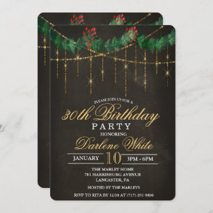 QUALQUER IDADE - Convite de aniversário de feriado