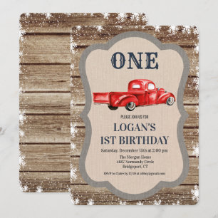 QUALQUER IDADE - Convite de Aniversário do Vintag