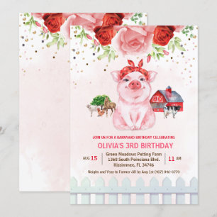 QUALQUER IDADE - Convite de Aniversário para Jard