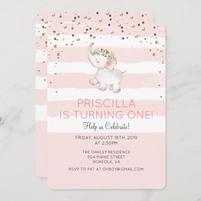 QUALQUER IDADE - Convite de Aniversário para Menin (Frente/Verso)