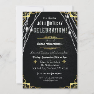 QUALQUER IDADE - Ótimo Convite de Aniversário Art