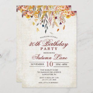 QUALQUER IDADE - outono do outono Sai do Convite d