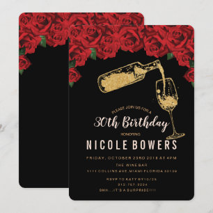 QUALQUER IDADE - Vidro de Vinho - Convite de Anive