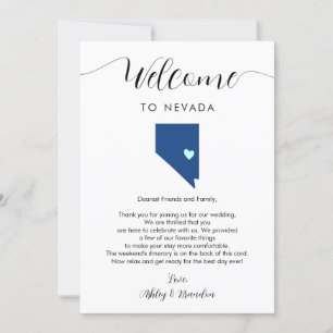 Qualquer Itinerário de Boas-vindas de Nevada a cor