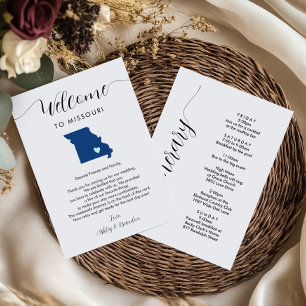 Qualquer Itinerário de Boas-vindas do Missouri Col