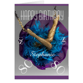 Qualquer Nome e Cartão de Aniversário UP do Fundo 