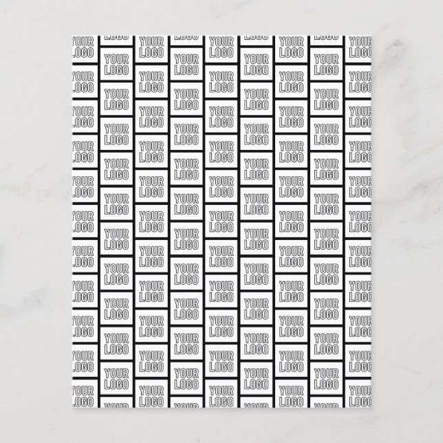 Qualquer padrão de repetição de logotipo ou imagem (Frente)