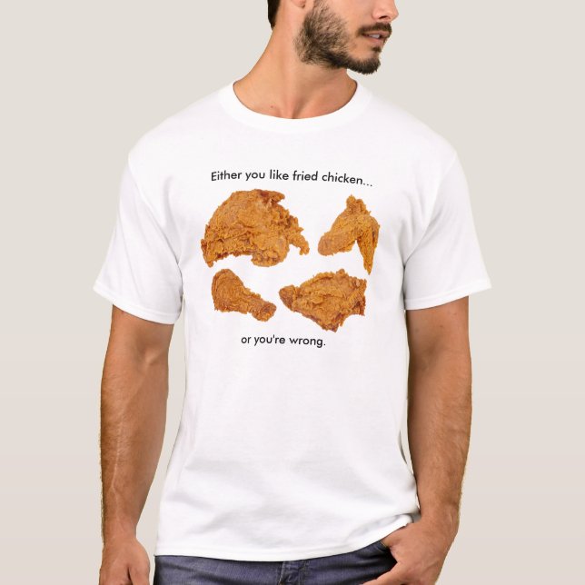 Qualquer um você gosta da camiseta do frango (Frente)