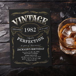 Qualquer Whiskey Vintage Era Um Convite De Anivers