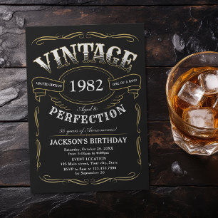 Qualquer Whiskey Vintage Era Um Convite De Anivers