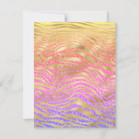 Qualquer zebra Dourada de Ocasião e Cartão Glitter