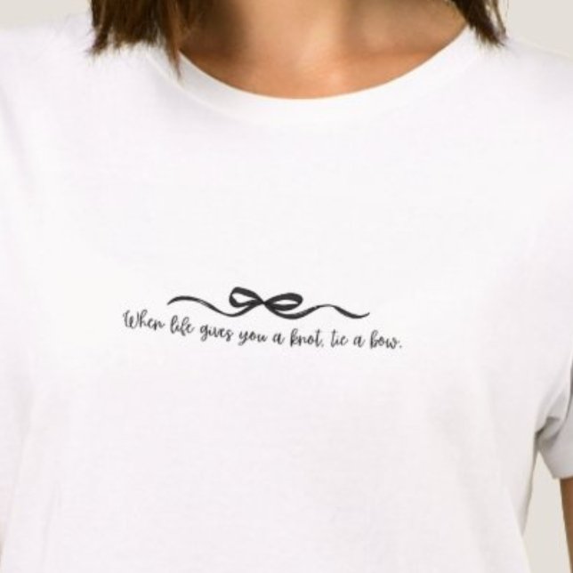 Quando a vida te dá um nó, amarre uma camiseta Arc (Criador carregado)