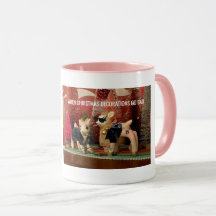 Quando as decorações do Natal forem caneca má do