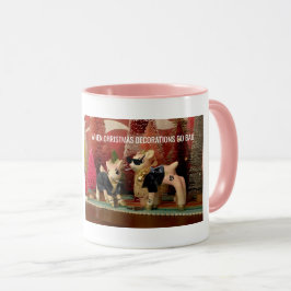 Quando as decorações do Natal forem caneca má do