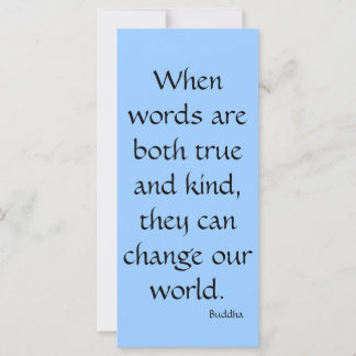 Quando as palavras são verdadeiras...Rack Card