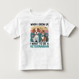 Quando crescer, quero ser uma T-Shirt Veterinária