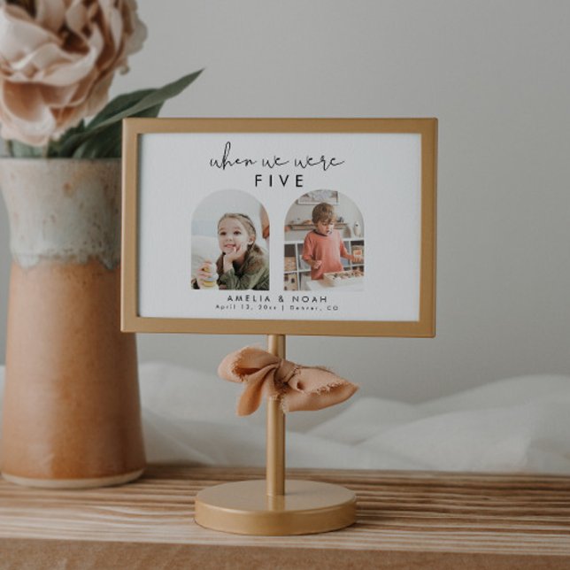 Quando Éramos Números De Mesa De Casamento De Foto (Criador carregado)